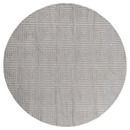 UNITED WEAVERS OF AMERICA Cascades Tehama Silver Round Rug, 7 ft. 10 in. 2601 10871 88R